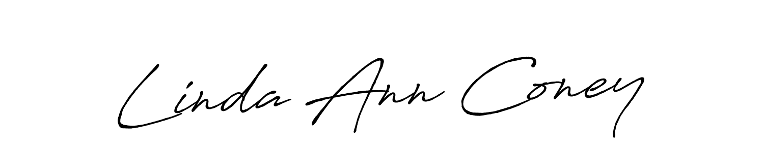 Once you've used our free online signature maker to create your best signature Antro_Vectra_Bolder style, it's time to enjoy all of the benefits that Linda Ann Coney name signing documents. Linda Ann Coney signature style 7 images and pictures png