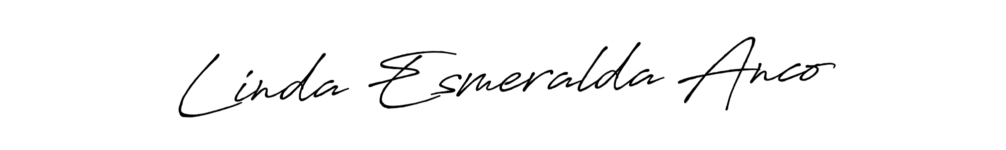 Make a beautiful signature design for name Linda Esmeralda Anco. Use this online signature maker to create a handwritten signature for free. Linda Esmeralda Anco signature style 7 images and pictures png
