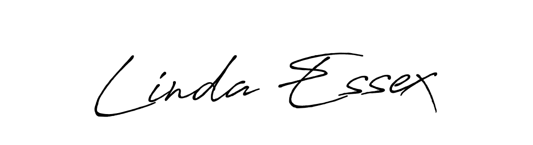 You should practise on your own different ways (Antro_Vectra_Bolder) to write your name (Linda Essex) in signature. don't let someone else do it for you. Linda Essex signature style 7 images and pictures png