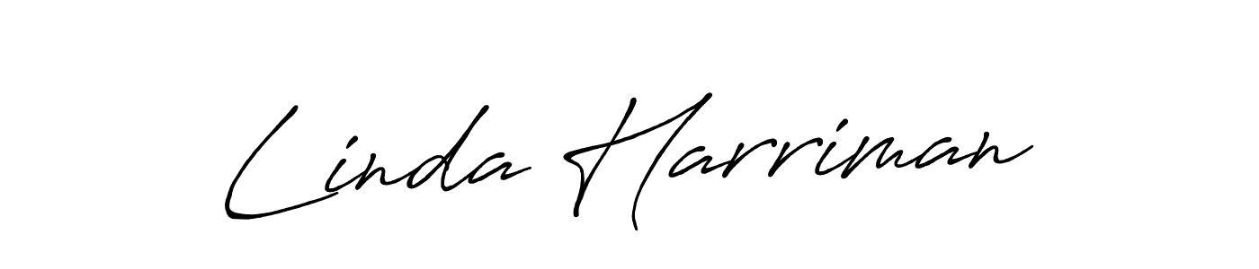 Create a beautiful signature design for name Linda Harriman. With this signature (Antro_Vectra_Bolder) fonts, you can make a handwritten signature for free. Linda Harriman signature style 7 images and pictures png