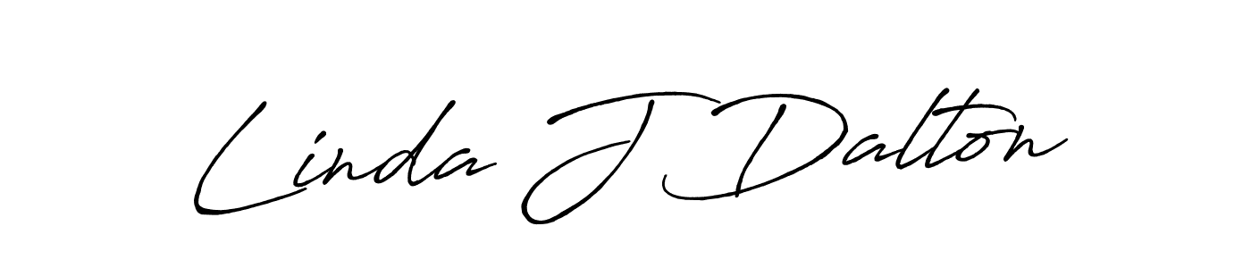 Antro_Vectra_Bolder is a professional signature style that is perfect for those who want to add a touch of class to their signature. It is also a great choice for those who want to make their signature more unique. Get Linda J Dalton name to fancy signature for free. Linda J Dalton signature style 7 images and pictures png