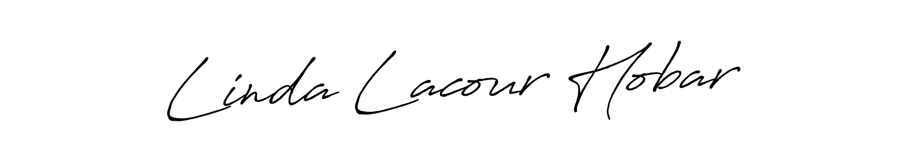 Design your own signature with our free online signature maker. With this signature software, you can create a handwritten (Antro_Vectra_Bolder) signature for name Linda Lacour Hobar. Linda Lacour Hobar signature style 7 images and pictures png