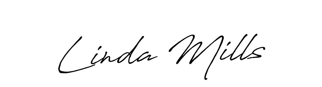 It looks lik you need a new signature style for name Linda Mills. Design unique handwritten (Antro_Vectra_Bolder) signature with our free signature maker in just a few clicks. Linda Mills signature style 7 images and pictures png