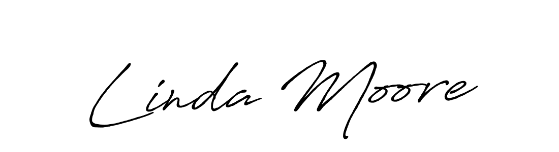 Linda Moore stylish signature style. Best Handwritten Sign (Antro_Vectra_Bolder) for my name. Handwritten Signature Collection Ideas for my name Linda Moore. Linda Moore signature style 7 images and pictures png