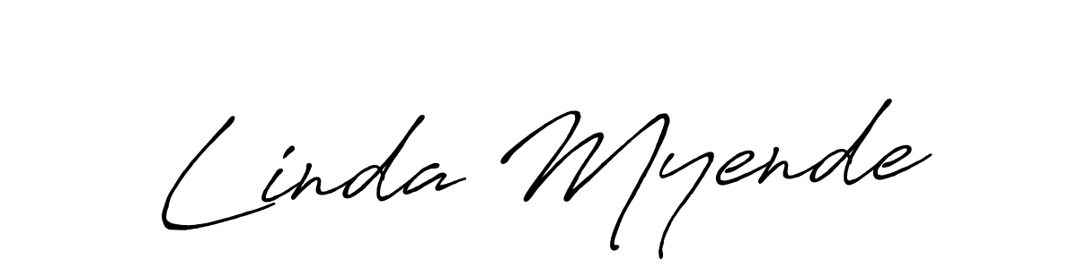 It looks lik you need a new signature style for name Linda Myende. Design unique handwritten (Antro_Vectra_Bolder) signature with our free signature maker in just a few clicks. Linda Myende signature style 7 images and pictures png