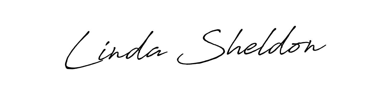 Design your own signature with our free online signature maker. With this signature software, you can create a handwritten (Antro_Vectra_Bolder) signature for name Linda Sheldon. Linda Sheldon signature style 7 images and pictures png