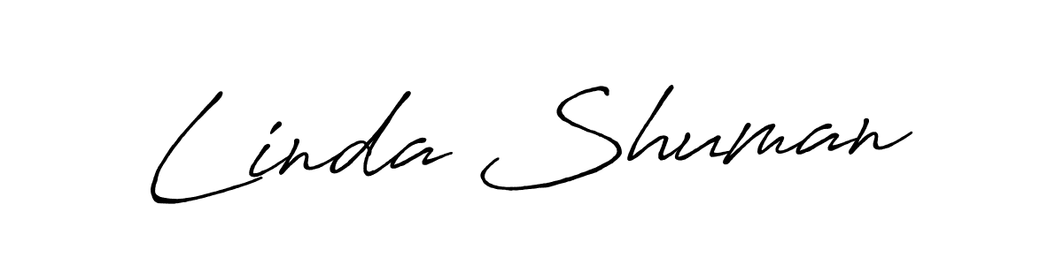 Antro_Vectra_Bolder is a professional signature style that is perfect for those who want to add a touch of class to their signature. It is also a great choice for those who want to make their signature more unique. Get Linda Shuman name to fancy signature for free. Linda Shuman signature style 7 images and pictures png