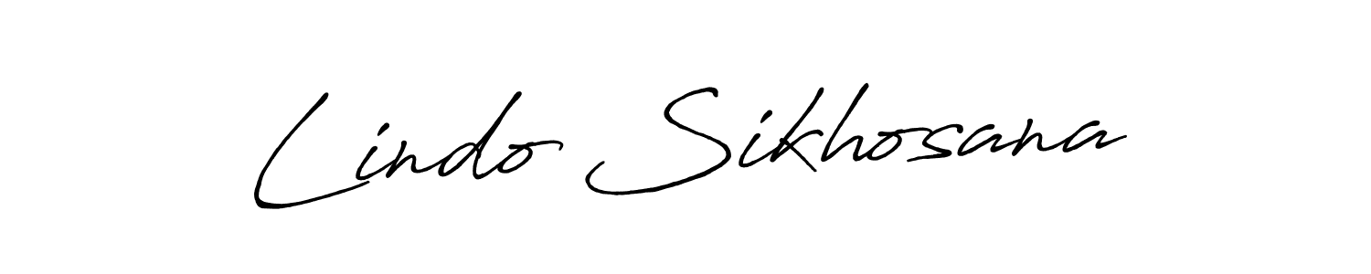 Lindo Sikhosana stylish signature style. Best Handwritten Sign (Antro_Vectra_Bolder) for my name. Handwritten Signature Collection Ideas for my name Lindo Sikhosana. Lindo Sikhosana signature style 7 images and pictures png