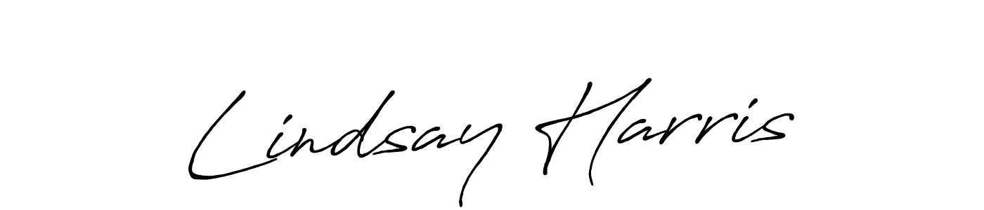Make a beautiful signature design for name Lindsay Harris. With this signature (Antro_Vectra_Bolder) style, you can create a handwritten signature for free. Lindsay Harris signature style 7 images and pictures png