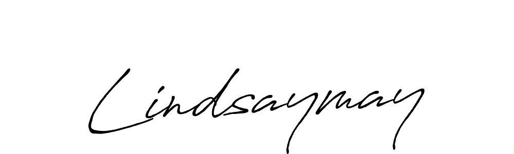 Make a beautiful signature design for name Lindsaymay. With this signature (Antro_Vectra_Bolder) style, you can create a handwritten signature for free. Lindsaymay signature style 7 images and pictures png