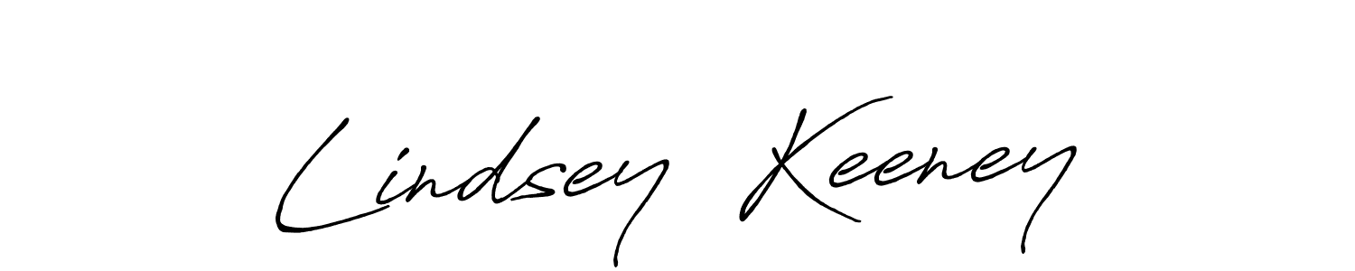 Lindsey  Keeney stylish signature style. Best Handwritten Sign (Antro_Vectra_Bolder) for my name. Handwritten Signature Collection Ideas for my name Lindsey  Keeney. Lindsey  Keeney signature style 7 images and pictures png