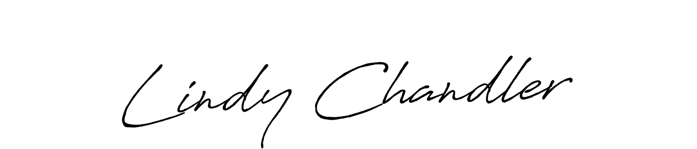 Create a beautiful signature design for name Lindy Chandler. With this signature (Antro_Vectra_Bolder) fonts, you can make a handwritten signature for free. Lindy Chandler signature style 7 images and pictures png