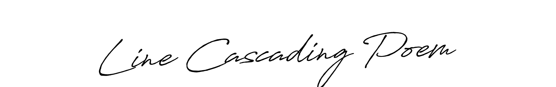 Check out images of Autograph of Line Cascading Poem name. Actor Line Cascading Poem Signature Style. Antro_Vectra_Bolder is a professional sign style online. Line Cascading Poem signature style 7 images and pictures png