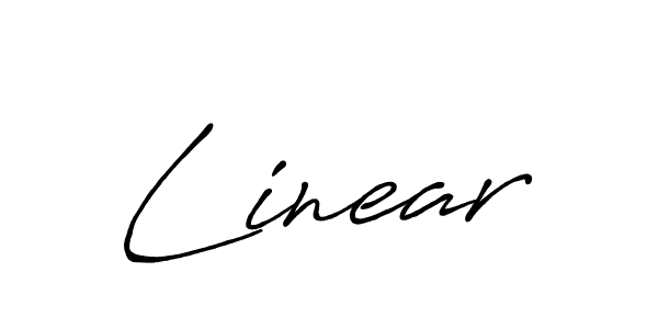 It looks lik you need a new signature style for name Linear. Design unique handwritten (Antro_Vectra_Bolder) signature with our free signature maker in just a few clicks. Linear signature style 7 images and pictures png