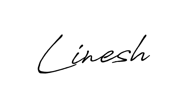 You should practise on your own different ways (Antro_Vectra_Bolder) to write your name (Linesh) in signature. don't let someone else do it for you. Linesh signature style 7 images and pictures png