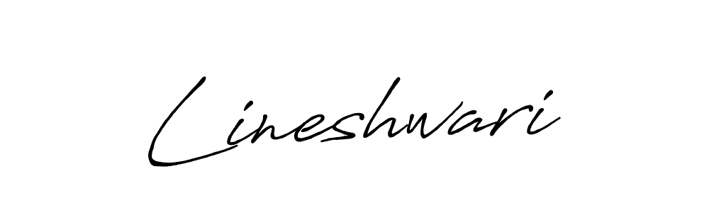 The best way (Antro_Vectra_Bolder) to make a short signature is to pick only two or three words in your name. The name Lineshwari include a total of six letters. For converting this name. Lineshwari signature style 7 images and pictures png
