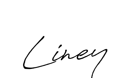 How to make Liney signature? Antro_Vectra_Bolder is a professional autograph style. Create handwritten signature for Liney name. Liney signature style 7 images and pictures png