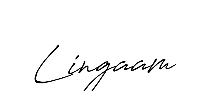 Lingaam stylish signature style. Best Handwritten Sign (Antro_Vectra_Bolder) for my name. Handwritten Signature Collection Ideas for my name Lingaam. Lingaam signature style 7 images and pictures png