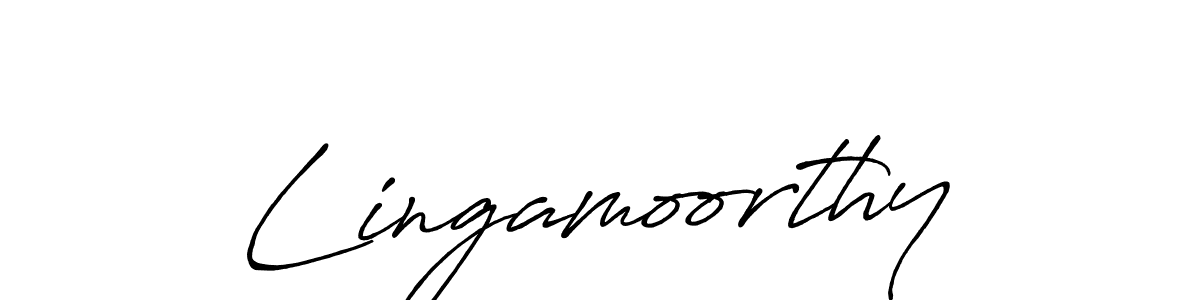 It looks lik you need a new signature style for name Lingamoorthy. Design unique handwritten (Antro_Vectra_Bolder) signature with our free signature maker in just a few clicks. Lingamoorthy signature style 7 images and pictures png