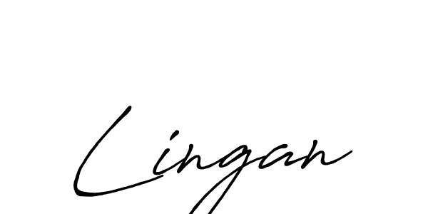 Design your own signature with our free online signature maker. With this signature software, you can create a handwritten (Antro_Vectra_Bolder) signature for name Lingan. Lingan signature style 7 images and pictures png