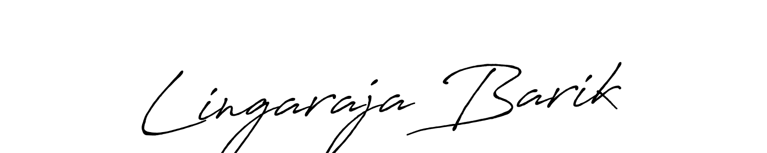 Make a beautiful signature design for name Lingaraja Barik. With this signature (Antro_Vectra_Bolder) style, you can create a handwritten signature for free. Lingaraja Barik signature style 7 images and pictures png