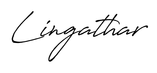 Enhance your business communications with Lingathar signature in Antro_Vectra_Bolder lettering. Clean, modern, and universally compatible. Lingathar signature style 7 images and pictures png