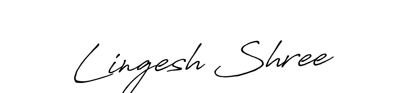 Similarly Antro_Vectra_Bolder is the best handwritten signature design. Signature creator online .You can use it as an online autograph creator for name Lingesh Shree. Lingesh Shree signature style 7 images and pictures png