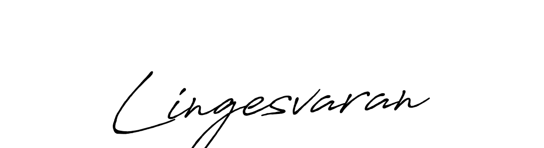 Create a beautiful signature design for name Lingesvaran. With this signature (Antro_Vectra_Bolder) fonts, you can make a handwritten signature for free. Lingesvaran signature style 7 images and pictures png