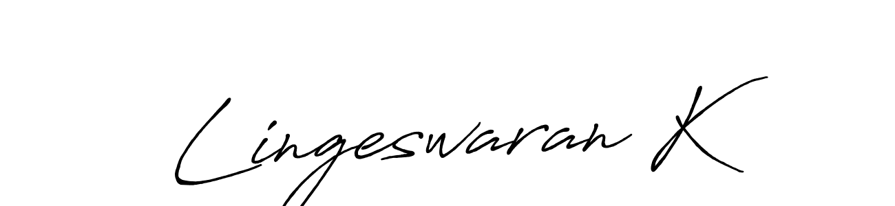 This is the best signature style for the Lingeswaran K name. Also you like these signature font (Antro_Vectra_Bolder). Mix name signature. Lingeswaran K signature style 7 images and pictures png