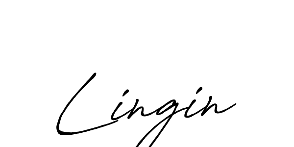 Design your own signature with our free online signature maker. With this signature software, you can create a handwritten (Antro_Vectra_Bolder) signature for name Lingin. Lingin signature style 7 images and pictures png