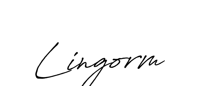 You should practise on your own different ways (Antro_Vectra_Bolder) to write your name (Lingorm) in signature. don't let someone else do it for you. Lingorm signature style 7 images and pictures png
