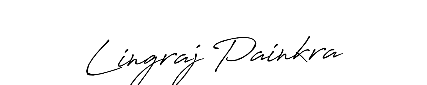 Make a beautiful signature design for name Lingraj Painkra. With this signature (Antro_Vectra_Bolder) style, you can create a handwritten signature for free. Lingraj Painkra signature style 7 images and pictures png