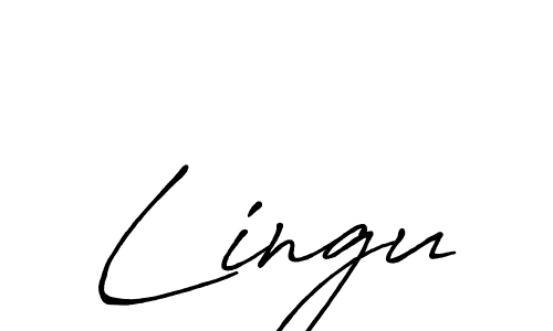 How to make Lingu name signature. Use Antro_Vectra_Bolder style for creating short signs online. This is the latest handwritten sign. Lingu signature style 7 images and pictures png