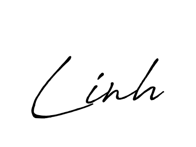 Make a beautiful signature design for name Linh. With this signature (Antro_Vectra_Bolder) style, you can create a handwritten signature for free. Linh signature style 7 images and pictures png