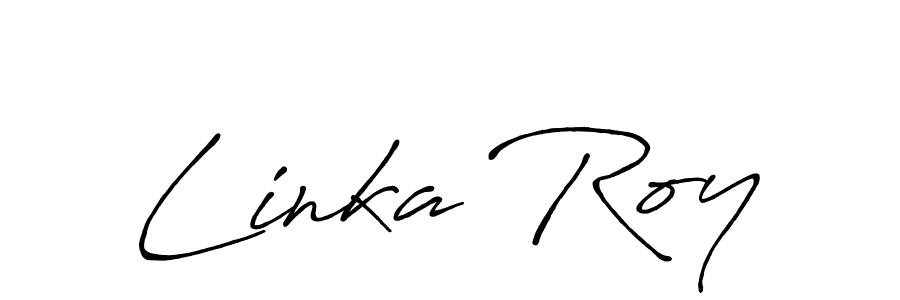 Create a beautiful signature design for name Linka Roy. With this signature (Antro_Vectra_Bolder) fonts, you can make a handwritten signature for free. Linka Roy signature style 7 images and pictures png