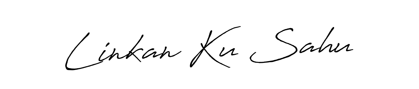 How to make Linkan Ku Sahu signature? Antro_Vectra_Bolder is a professional autograph style. Create handwritten signature for Linkan Ku Sahu name. Linkan Ku Sahu signature style 7 images and pictures png