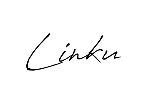 if you are searching for the best signature style for your name Linku. so please give up your signature search. here we have designed multiple signature styles  using Antro_Vectra_Bolder. Linku signature style 7 images and pictures png