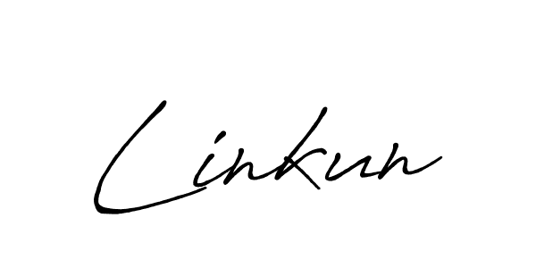 Also we have Linkun name is the best signature style. Create professional handwritten signature collection using Antro_Vectra_Bolder autograph style. Linkun signature style 7 images and pictures png