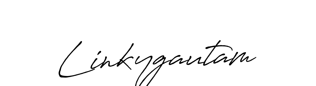 You should practise on your own different ways (Antro_Vectra_Bolder) to write your name (Linkygautam) in signature. don't let someone else do it for you. Linkygautam signature style 7 images and pictures png