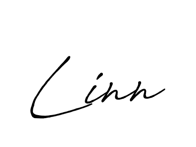 How to make Linn name signature. Use Antro_Vectra_Bolder style for creating short signs online. This is the latest handwritten sign. Linn signature style 7 images and pictures png