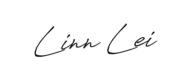 How to make Linn Lei name signature. Use Antro_Vectra_Bolder style for creating short signs online. This is the latest handwritten sign. Linn Lei signature style 7 images and pictures png