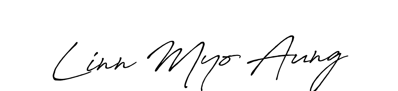 Also You can easily find your signature by using the search form. We will create Linn Myo Aung name handwritten signature images for you free of cost using Antro_Vectra_Bolder sign style. Linn Myo Aung signature style 7 images and pictures png