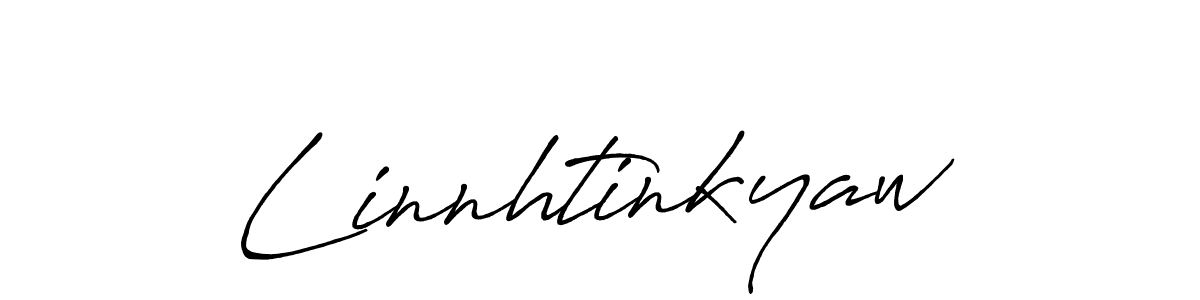 You should practise on your own different ways (Antro_Vectra_Bolder) to write your name (Linnhtinkyaw) in signature. don't let someone else do it for you. Linnhtinkyaw signature style 7 images and pictures png