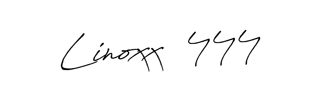 It looks lik you need a new signature style for name Linoxx  444. Design unique handwritten (Antro_Vectra_Bolder) signature with our free signature maker in just a few clicks. Linoxx  444 signature style 7 images and pictures png