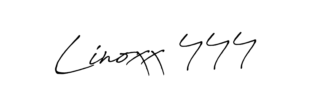 Design your own signature with our free online signature maker. With this signature software, you can create a handwritten (Antro_Vectra_Bolder) signature for name Linoxx 444. Linoxx 444 signature style 7 images and pictures png
