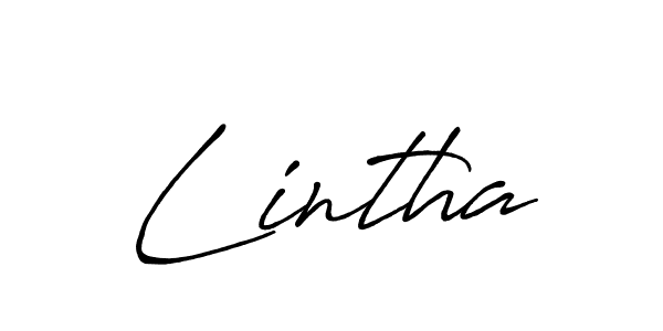 It looks lik you need a new signature style for name Lintha. Design unique handwritten (Antro_Vectra_Bolder) signature with our free signature maker in just a few clicks. Lintha signature style 7 images and pictures png