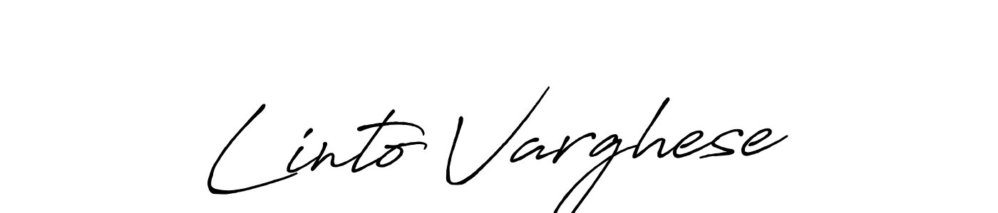 Also we have Linto Varghese name is the best signature style. Create professional handwritten signature collection using Antro_Vectra_Bolder autograph style. Linto Varghese signature style 7 images and pictures png