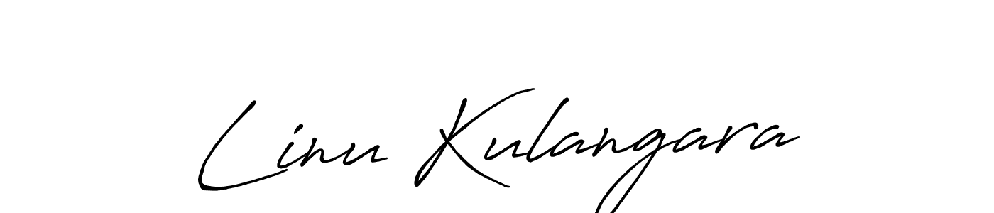 Also You can easily find your signature by using the search form. We will create Linu Kulangara name handwritten signature images for you free of cost using Antro_Vectra_Bolder sign style. Linu Kulangara signature style 7 images and pictures png
