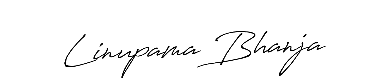 How to make Linupama Bhanja signature? Antro_Vectra_Bolder is a professional autograph style. Create handwritten signature for Linupama Bhanja name. Linupama Bhanja signature style 7 images and pictures png