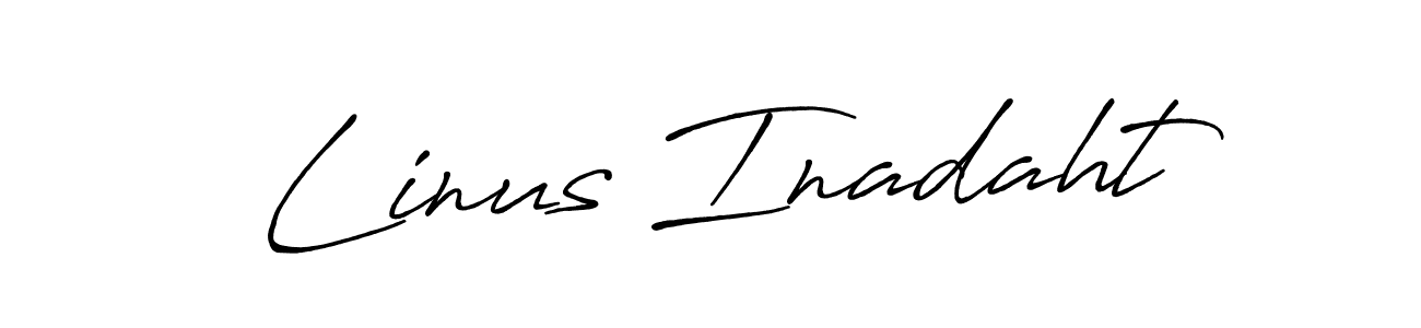 Here are the top 10 professional signature styles for the name Linus Inadaht. These are the best autograph styles you can use for your name. Linus Inadaht signature style 7 images and pictures png
